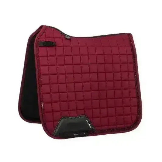 Lemieux Diamante Dressage Pad Burgundy-Dressage Saddle Pads-Lemieux-Burgundy-Horsey Shopping
