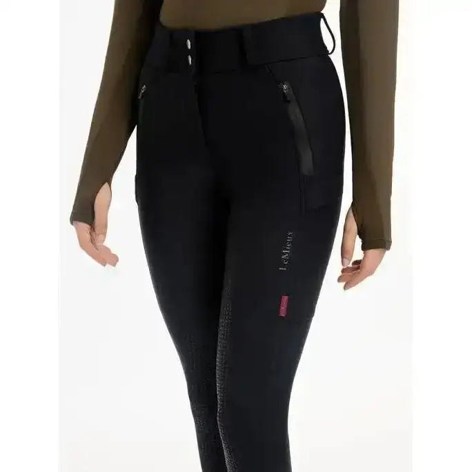 Lemieux Drytex Waterproof Breeches Full Seat Black-Waterproof Legwear-Lemieux-UK 6-Black-Horsey Shopping