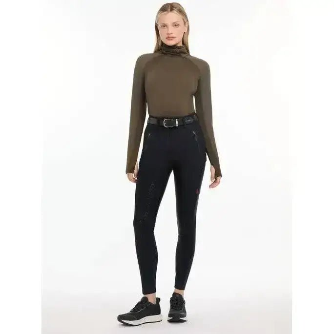 Lemieux Drytex Waterproof Breeches Full Seat Black-Waterproof Legwear-Lemieux-UK 6-Black-Horsey Shopping