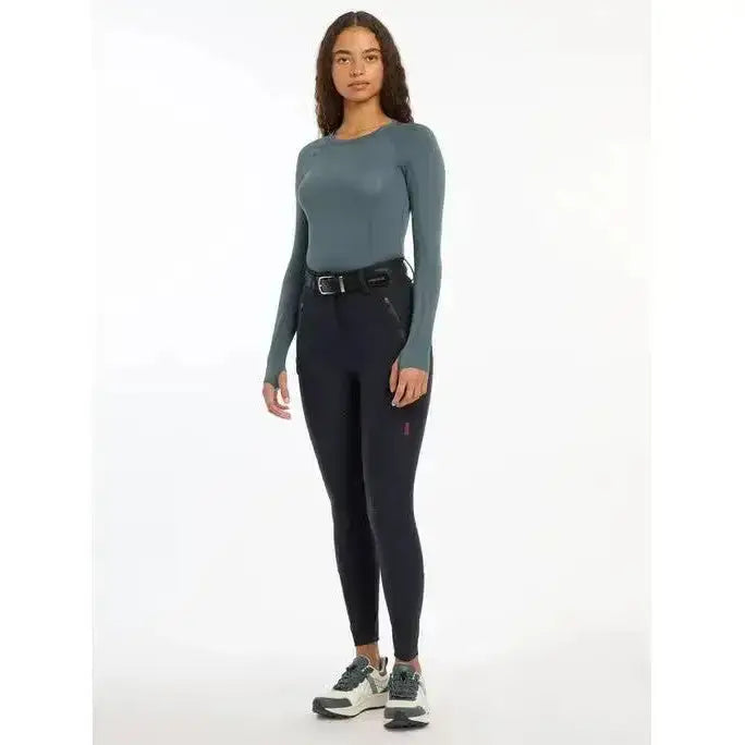 Lemieux Drytex Waterproof Breeches Full Seat Navy-Waterproof Legwear-Lemieux-UK 6-Navy-Horsey Shopping