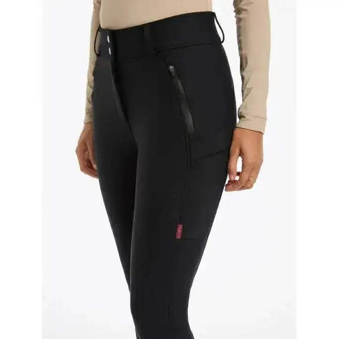 Lemieux Drytex Waterproof Breeches Knee Grip Black-Waterproof Legwear-Lemieux-UK 6-Black-Horsey Shopping