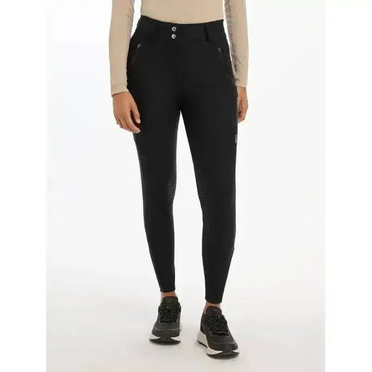 Lemieux Drytex Waterproof Breeches Knee Grip Black-Waterproof Legwear-Lemieux-UK 6-Black-Horsey Shopping