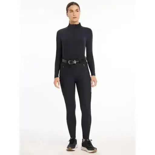 Lemieux Drytex Waterproof Breeches Knee Grip Navy-Waterproof Legwear-Lemieux-UK 6-Navy-Horsey Shopping