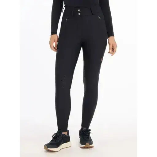 Lemieux Drytex Waterproof Breeches Knee Grip Navy-Waterproof Legwear-Lemieux-UK 6-Navy-Horsey Shopping