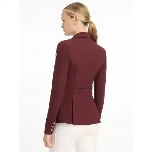 Lemieux Dynamiqué Show Jacket Burgundy-Show Jackets-Lemieux-UK 6-Burgundy-Horsey Shopping
