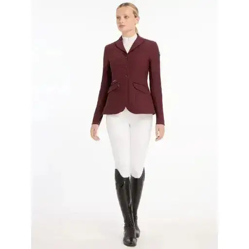 Lemieux Dynamiqué Show Jacket Burgundy-Show Jackets-Lemieux-UK 6-Burgundy-Horsey Shopping