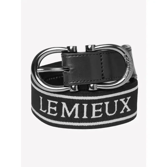 Lemieux Elasticated Belt Black-Belts-Lemieux-X-Small-Black-Horsey Shopping