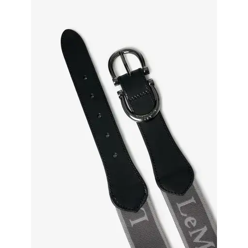 Lemieux Elasticated Belt Dark Grey-Belts-Lemieux-Large-Horsey Shopping