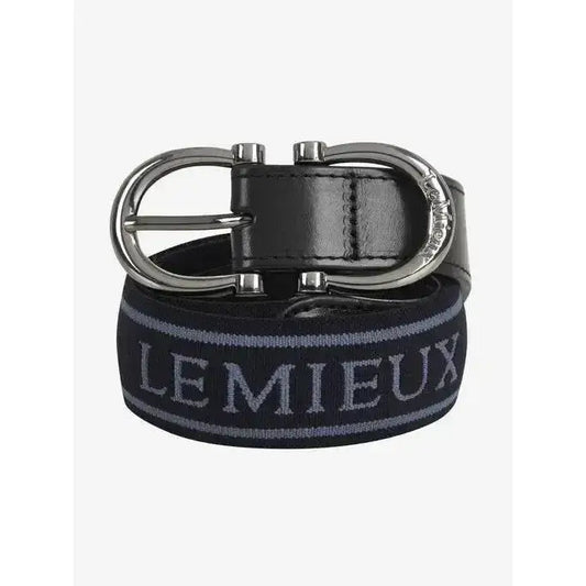 Lemieux Elasticated Belt Navy-Belts-Lemieux-X-Small-Navy-Horsey Shopping