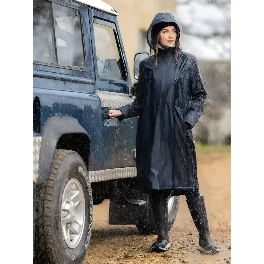 Lemieux Elements Coat Navy-Coats & Jackets-Lemieux-UK 8-Navy-Horsey Shopping