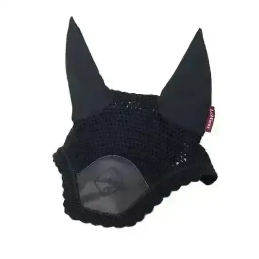 Lemieux Elite Fly Hood Black-Horse Ear Bonnets-Lemieux-Black-Medium-Horsey Shopping