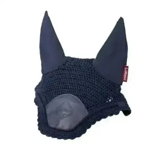 Lemieux Elite Fly Hood Navy-Horse Ear Bonnets-Lemieux-Navy-Medium-Horsey Shopping