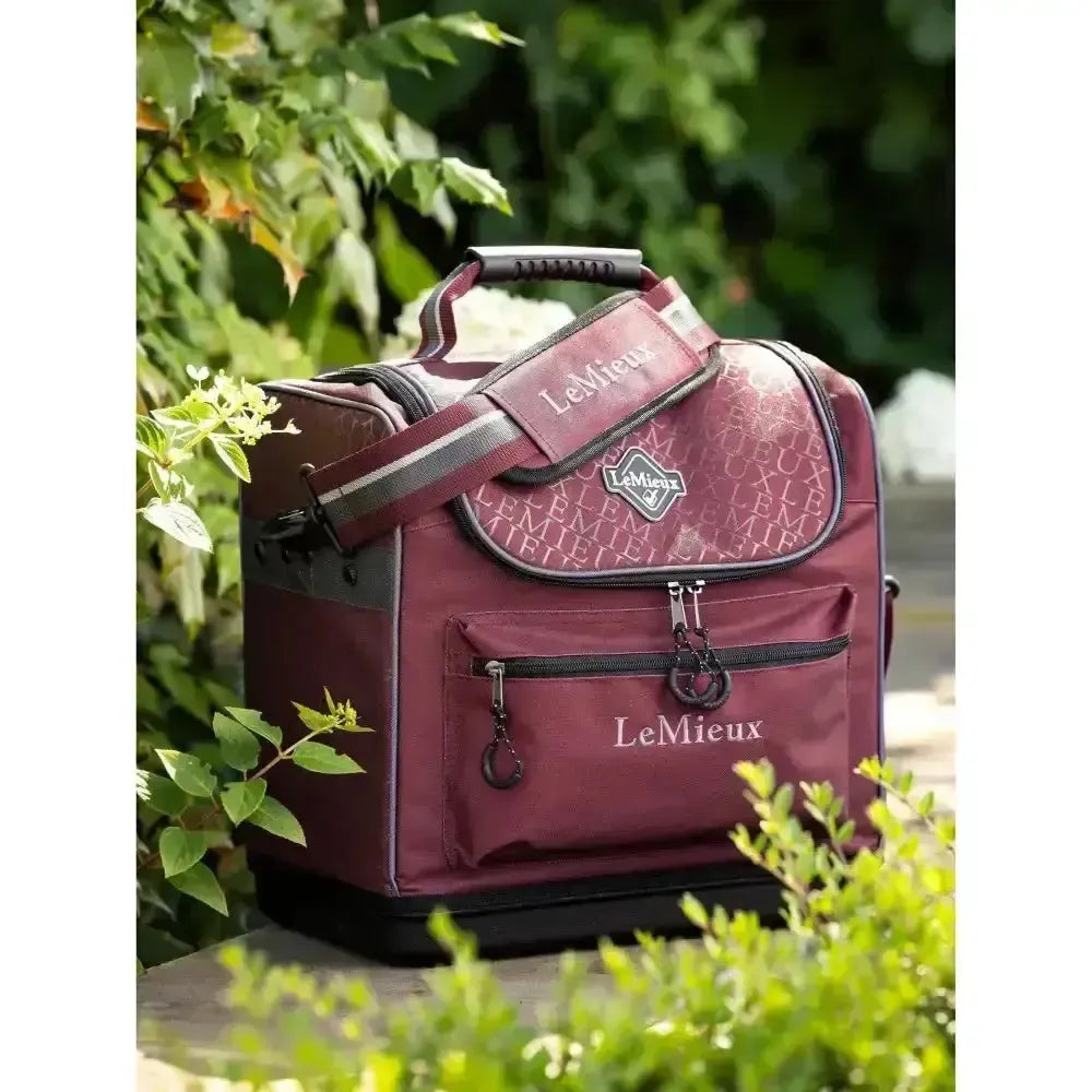 Lemieux Elite Pro Grooming Bag Burgundy-Grooming Bags-Lemieux-Horsey Shopping