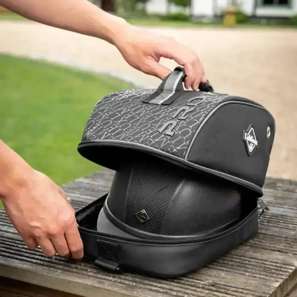 Lemieux Elite Pro Riding Hat Bag Black-Riding Hat Bags-Lemieux-Horsey Shopping