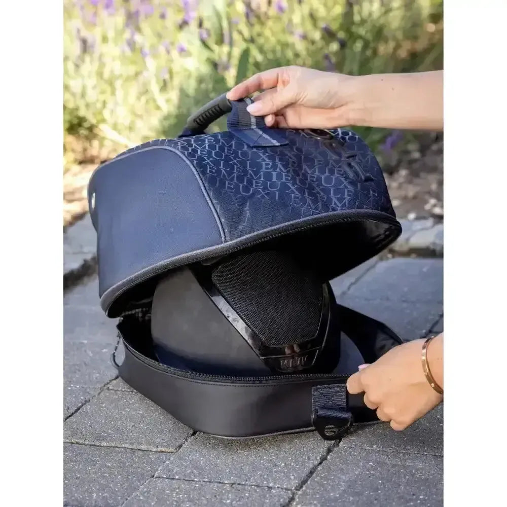 Lemieux Elite Pro Riding Hat Bag Navy-Riding Hat Bags-Lemieux-Horsey Shopping