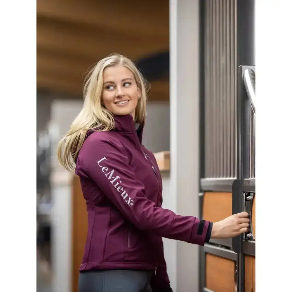 Lemieux Elite Soft Shell Jacket Burgundy-Outdoor Coats & Jackets-Lemieux-UK 6-Burgundy-Horsey Shopping