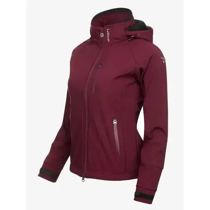 Lemieux Elite Soft Shell Jacket Burgundy-Outdoor Coats & Jackets-Lemieux-UK 6-Burgundy-Horsey Shopping