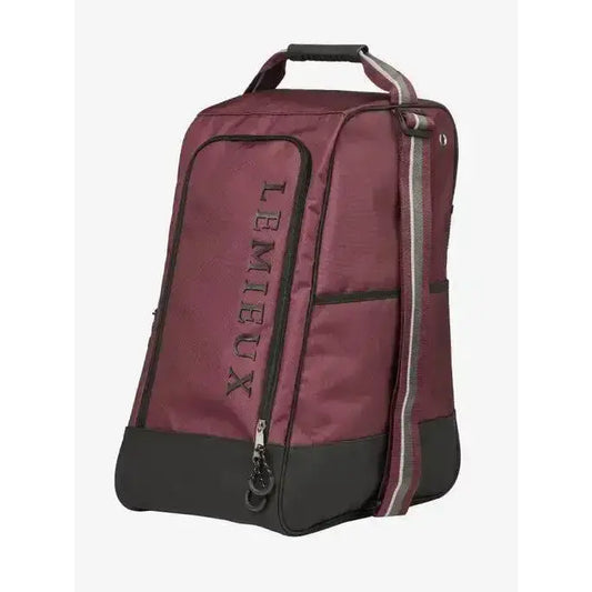 Lemieux Elite Wellington Boot Bag Burgundy-Boot Bags-Lemieux-One Size-Burgundy-Horsey Shopping