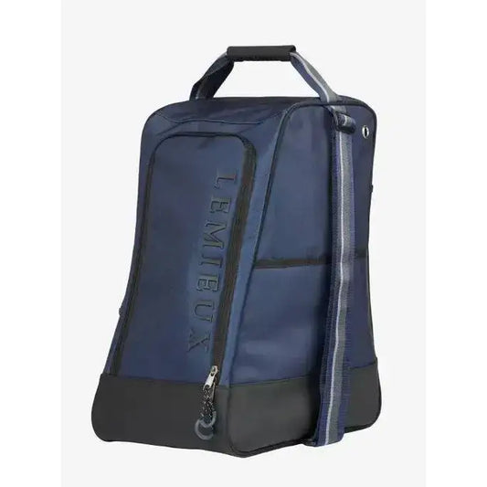 Lemieux Elite Wellington Boot Bag Navy-Boot Bags-Lemieux-One Size-Navy-Horsey Shopping