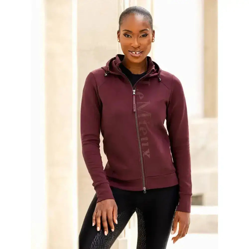 Lemieux Elite Zip Through Hoodie Burgundy-Hoodies-Lemieux-Large-Horsey Shopping
