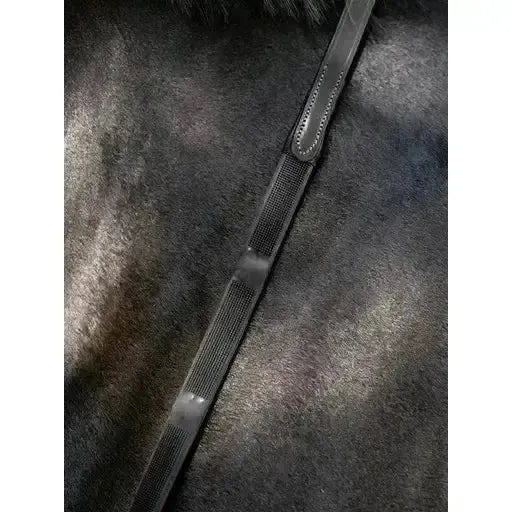 Lemieux Ergo Grip Rubber Reins Black-Rubber Reins-Lemieux-Black-Pony-Horsey Shopping