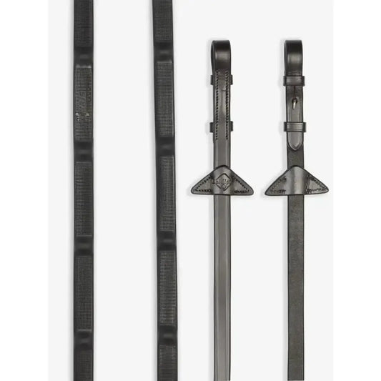 Lemieux Ergo Grip Rubber Reins Brown-Rein Stops-Lemieux-Brown-Pony-Horsey Shopping