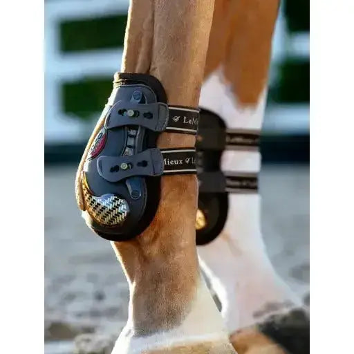 Lemieux Exo-Flex® Ankle Boot Brown/Gold-Fetlock Boots-Lemieux-Medium-Brown/Gold-Horsey Shopping
