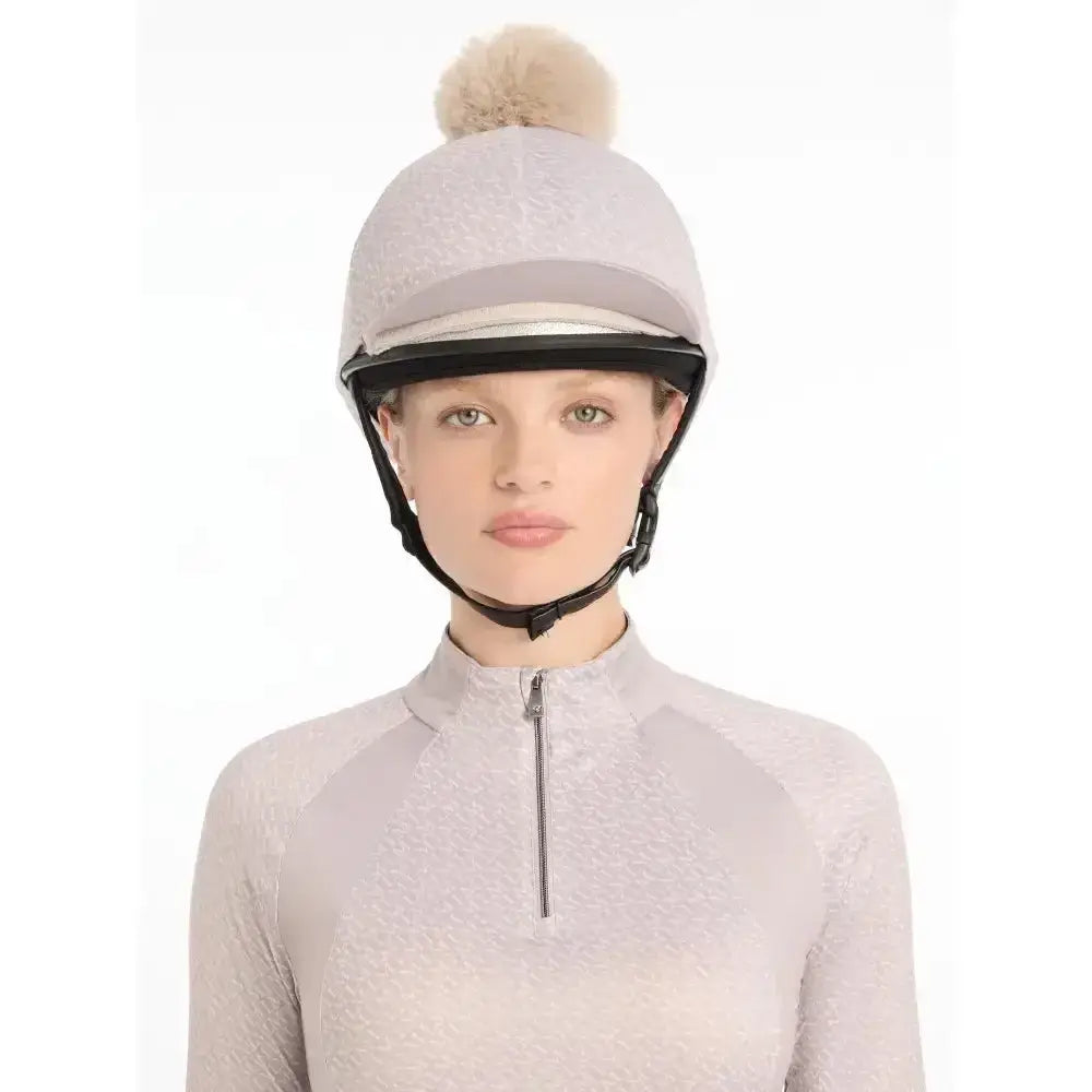 Lemieux Faith Hat Silk Stone-Hat Silks-Lemieux-Stone-Horsey Shopping