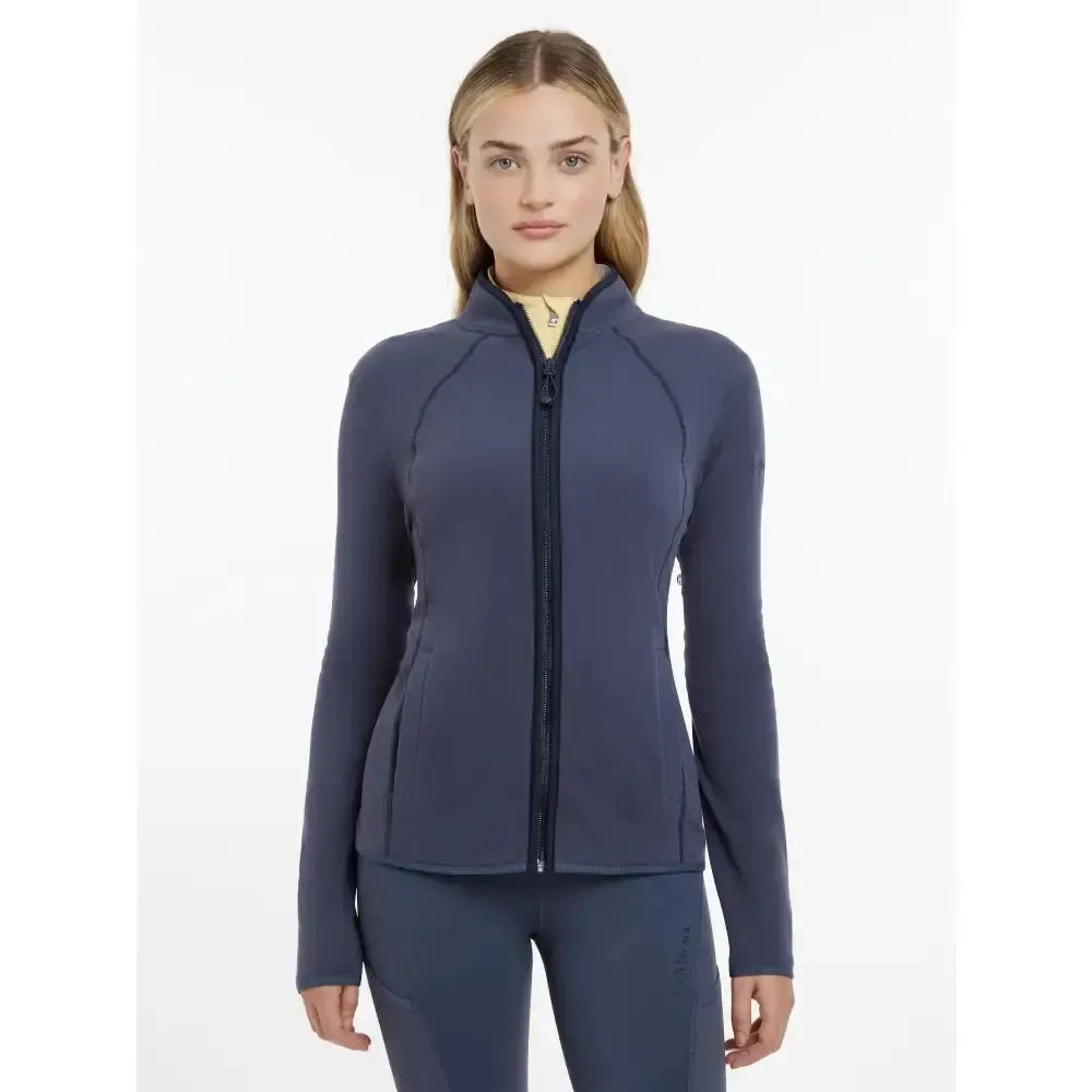 Lemieux Faye Fleece Zip Through Dusk Blue-Fleece Tops-Lemieux-Dusk Blue-UK 6-Horsey Shopping