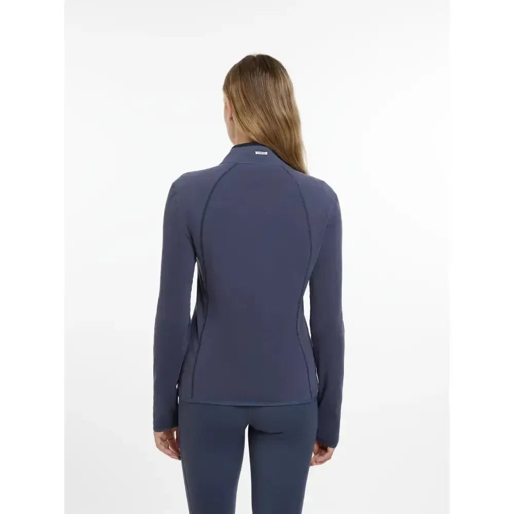 Lemieux Faye Fleece Zip Through Dusk Blue-Fleece Tops-Lemieux-Dusk Blue-UK 6-Horsey Shopping