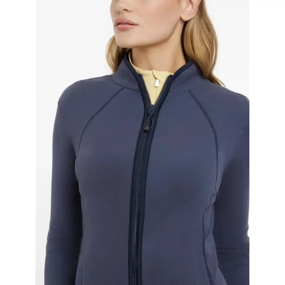 Lemieux Faye Fleece Zip Through Dusk Blue-Fleece Tops-Lemieux-Dusk Blue-UK 6-Horsey Shopping