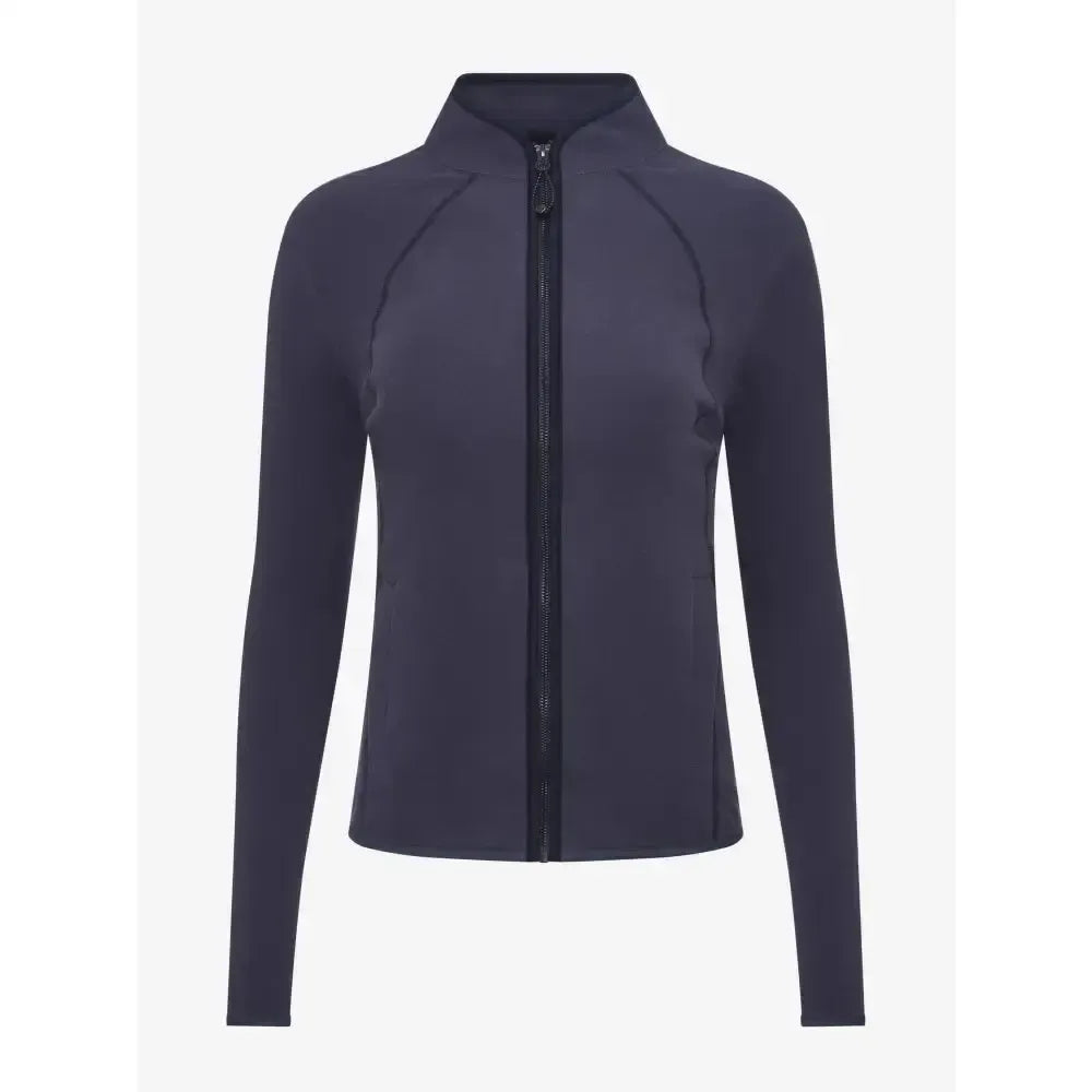 Lemieux Faye Fleece Zip Through Dusk Blue-Fleece Tops-Lemieux-Dusk Blue-UK 6-Horsey Shopping