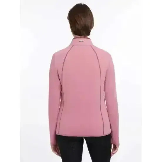 Lemieux Faye Fleece Zip Through Peony-Fleece Tops-Lemieux-Peony-UK 6-Horsey Shopping