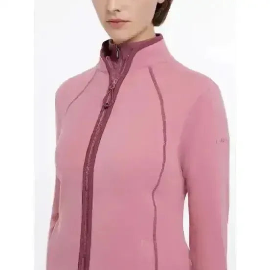 Lemieux Faye Fleece Zip Through Peony-Fleece Tops-Lemieux-Peony-UK 6-Horsey Shopping