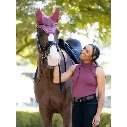 Lemieux Finesse Acoustic Fly Hood Rosewood-Horse Ear Bonnets-Lemieux-Rosewood-Medium-Horsey Shopping