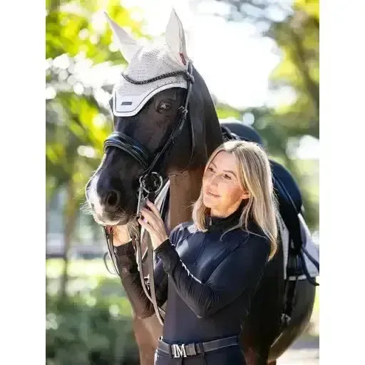 Lemieux Finesse Acoustic Fly Hood Stone-Horse Ear Bonnets-Lemieux-Stone-Medium-Horsey Shopping
