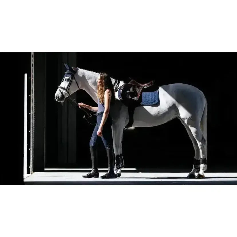 Lemieux Finesse Eurojump Square Navy-Saddle Pads-Lemieux-Navy-Small/Medium-Horsey Shopping
