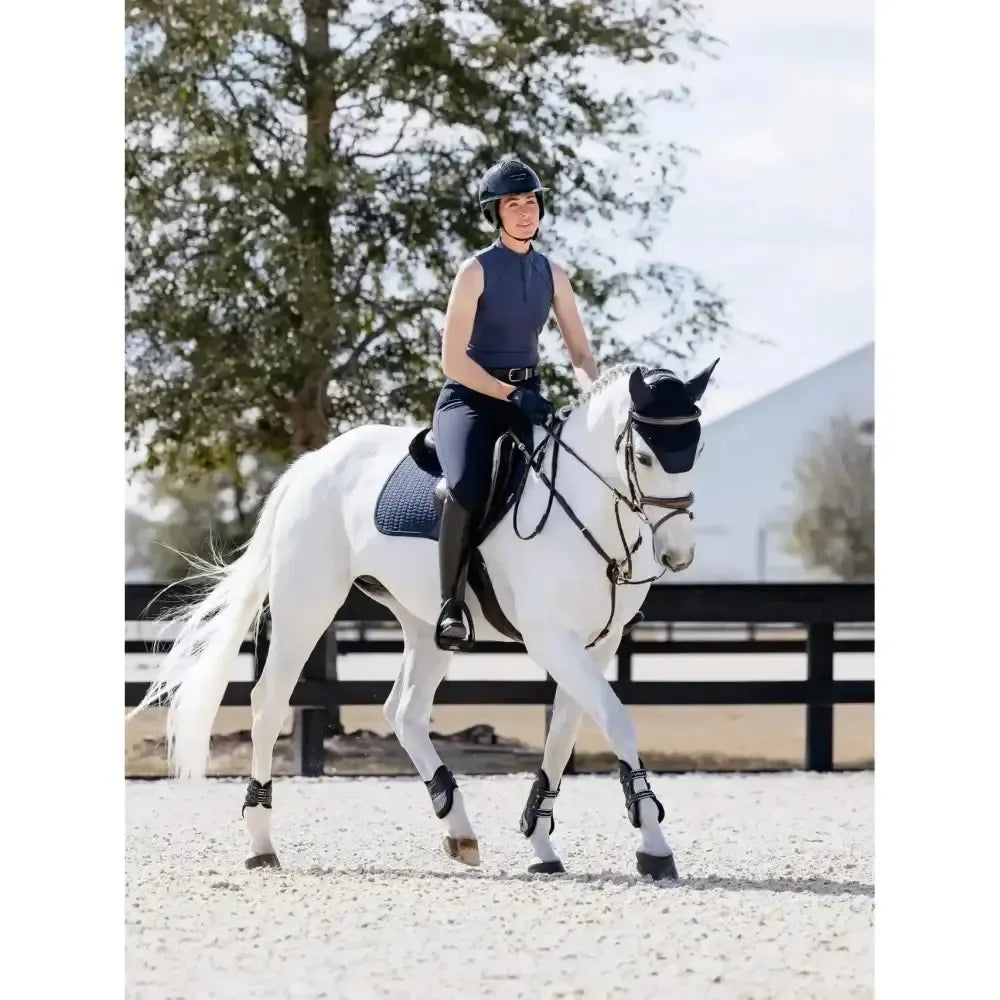 Lemieux Finesse Eurojump Square Navy-Saddle Pads-Lemieux-Navy-Small/Medium-Horsey Shopping