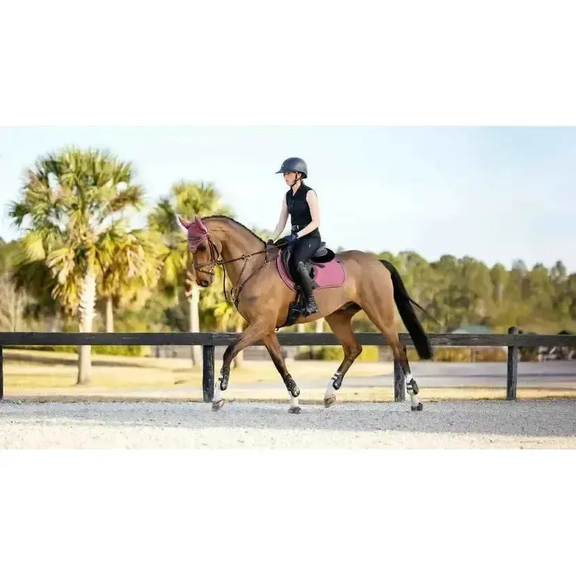 Lemieux Finesse Eurojump Square Rosewood-Saddle Pads-Lemieux-Rosewood-Small/Medium-Horsey Shopping