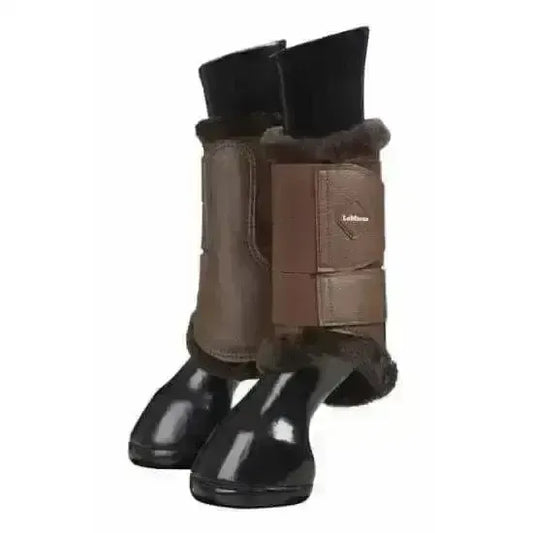 Lemieux Fleece Brushing Boots Brown/Brown-Brushing Boots-Lemieux-Brown-Medium-Horsey Shopping