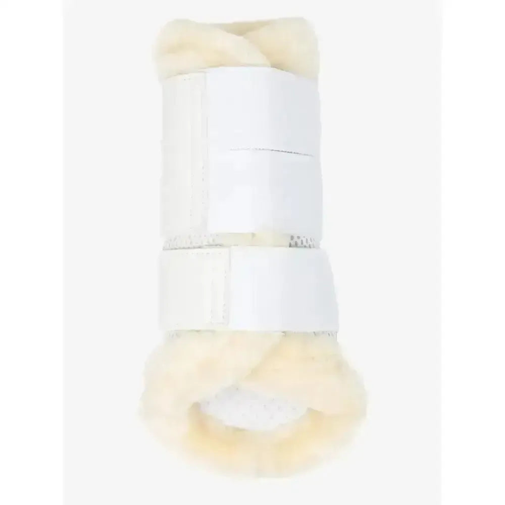 Lemieux Fleece Edged Mesh Brushing Boot White-Brushing Boots-Lemieux-White / Natural-Medium-Horsey Shopping