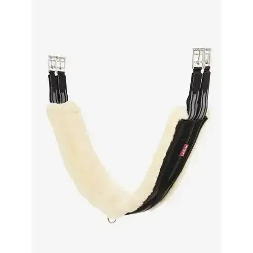 LeMieux Fleece Lined Anatomic Girth Black/Natural 115cm Black/Natural Girths