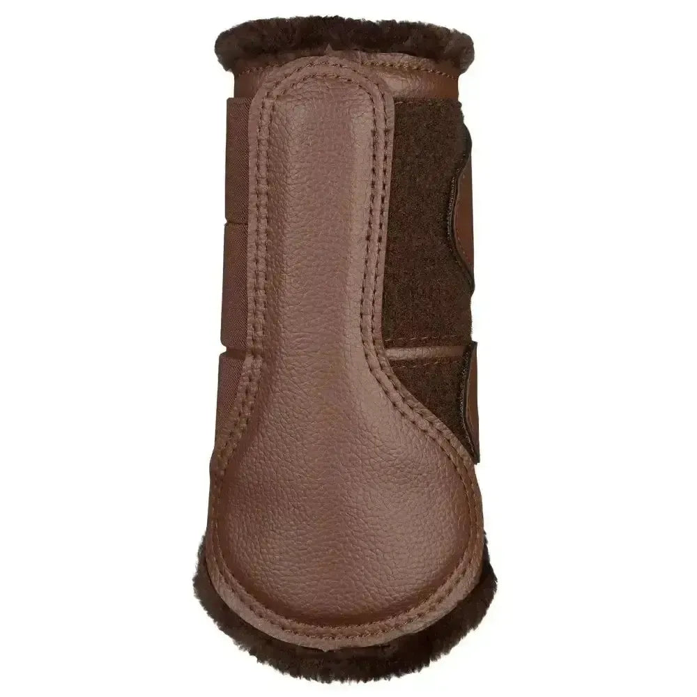 Lemieux Fleece Lined Brushing Boots Brown-Brushing Boots-Lemieux-Medium-Horsey Shopping