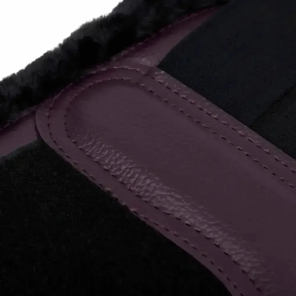 Lemieux Fleece Lined Brushing Boots Fig-Brushing Boots-Lemieux-X Large-Horsey Shopping