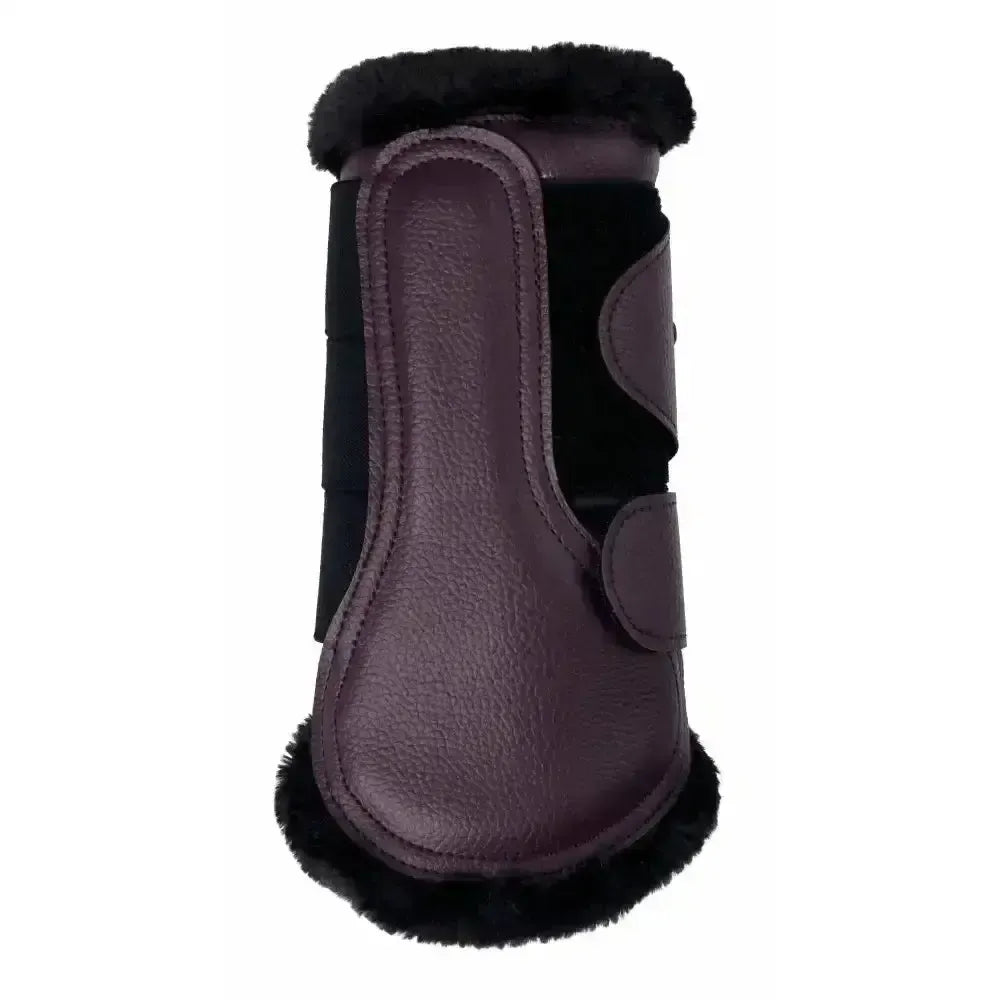 Lemieux Fleece Lined Brushing Boots Fig-Brushing Boots-Lemieux-X Large-Horsey Shopping