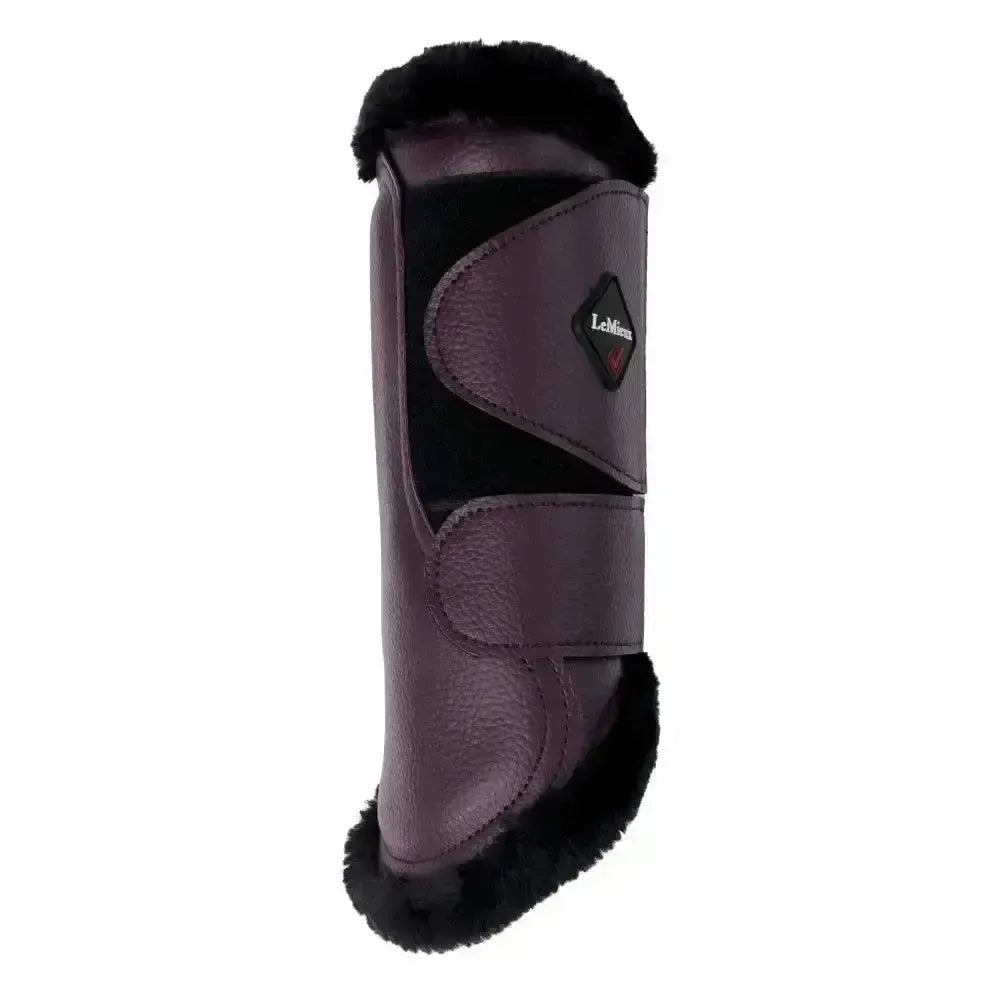 Lemieux Fleece Lined Brushing Boots Fig-Brushing Boots-Lemieux-X Large-Horsey Shopping