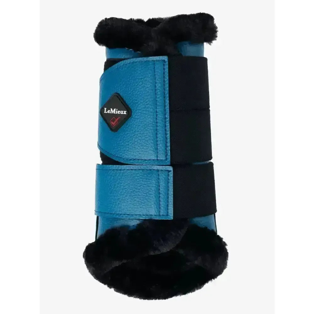Lemieux Fleece Lined Brushing Boots - Marine-Brushing Boots-Lemieux-X Large-Horsey Shopping