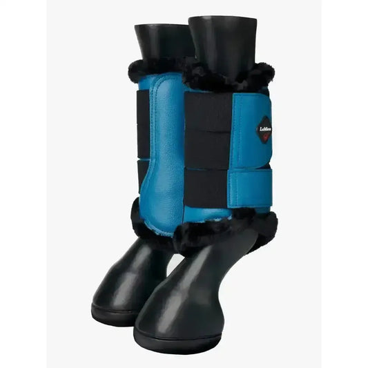 Lemieux Fleece Lined Brushing Boots - Marine-Brushing Boots-Lemieux-X Large-Horsey Shopping