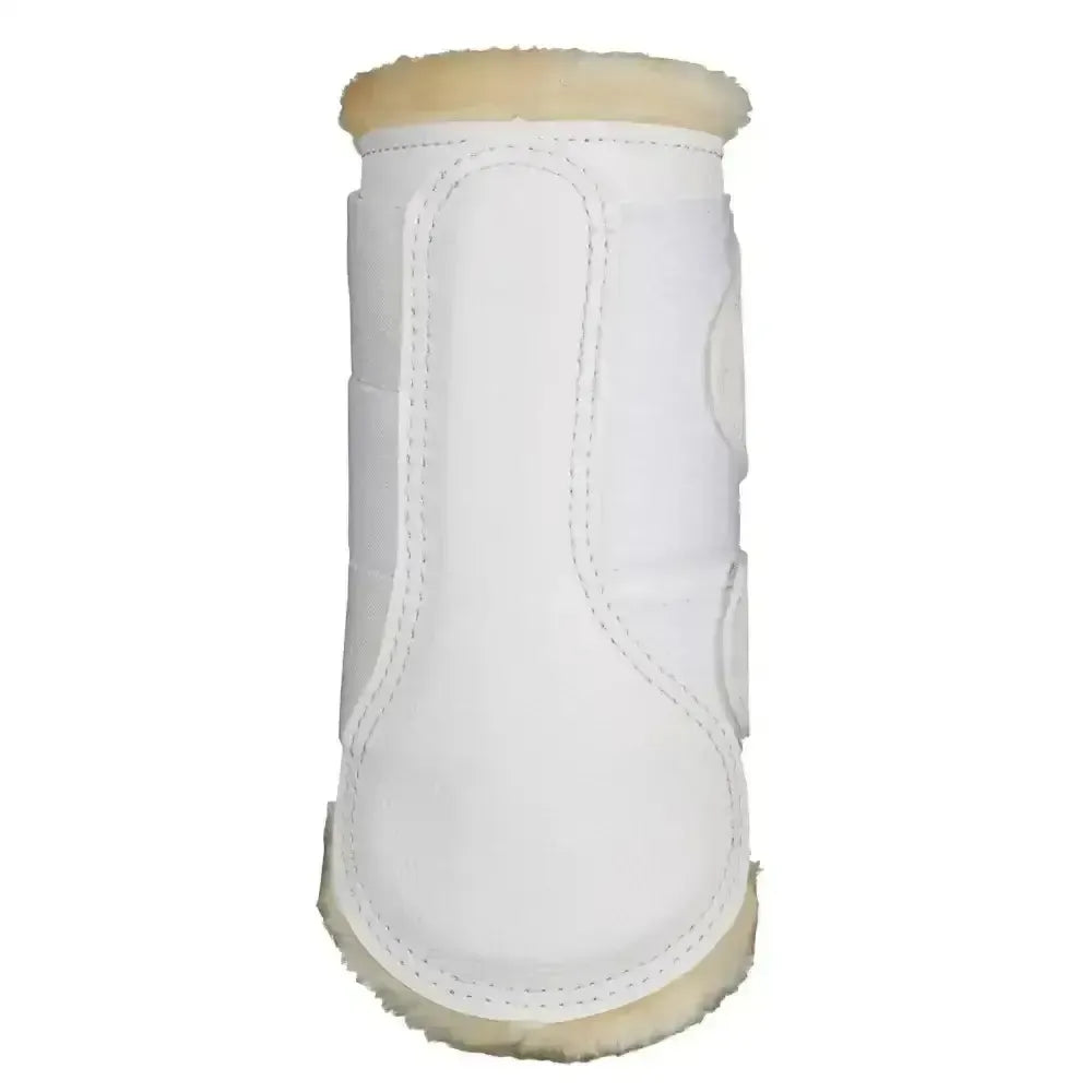 Lemieux Fleece Lined Brushing Boots White-Brushing Boots-Lemieux-Medium-Horsey Shopping