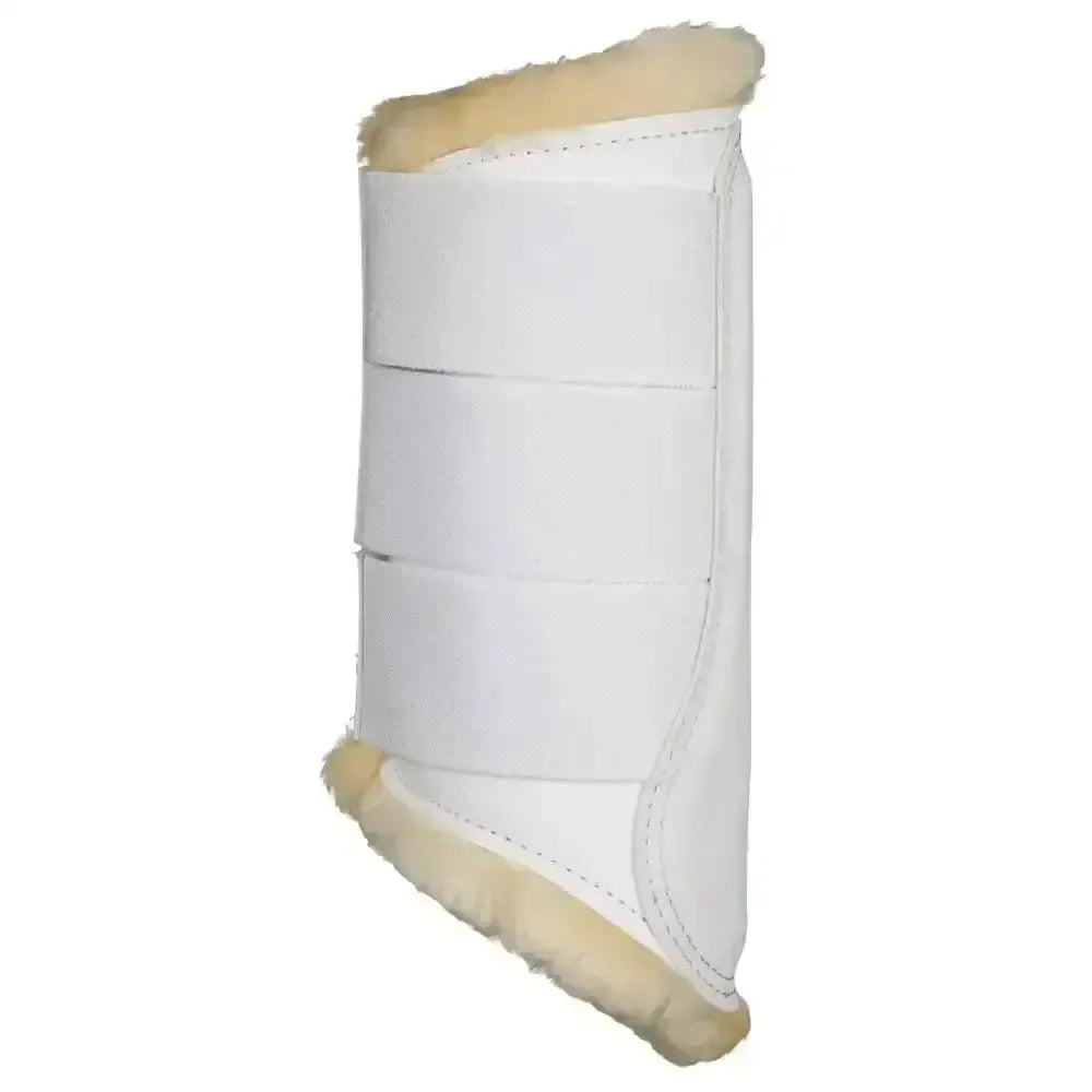 Lemieux Fleece Lined Brushing Boots White-Brushing Boots-Lemieux-Medium-Horsey Shopping